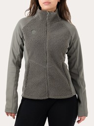 Cozy Pile Hybrid Jacket - Smokey Olive - 34