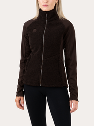Cozy Pile Hybrid Jacket - Chocolate Plum - 34