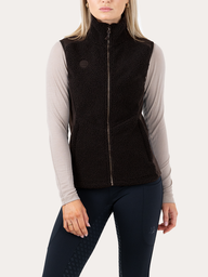 Cozy Pile Hybrid Vest - Chocolate Plum - 34