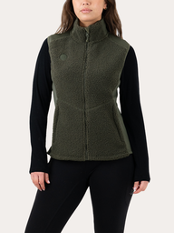 Cozy Pile Hybrid Vest - Willow Green - 34