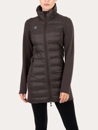 Everyday Hybrid Long Jacket - Ash Brown - 34