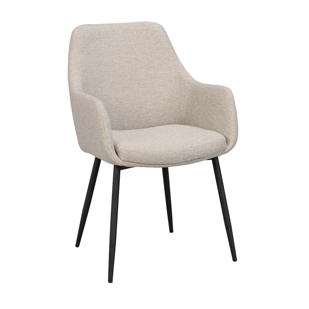 Reily karmstol i tyg - Beige