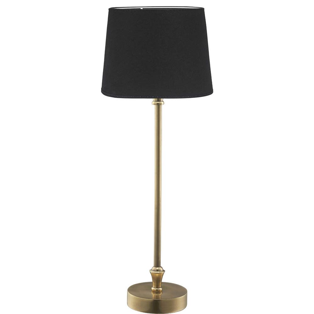 Bordslampa Liam mässing - Svart