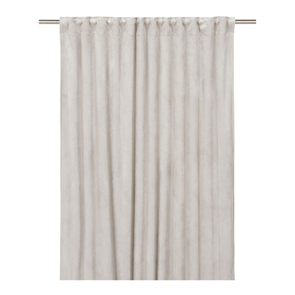 Elise sammetsgardin 2-pack 135x280 cm - Beige