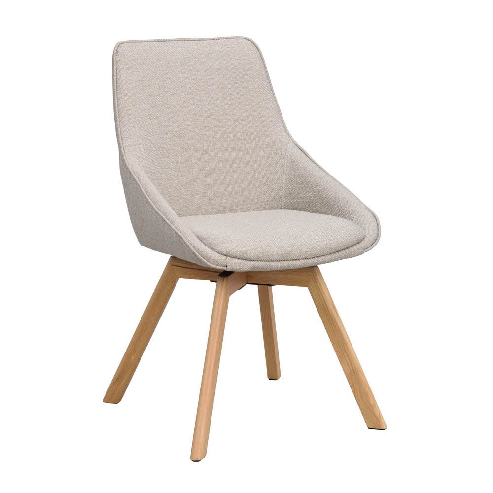 Alison stol ekben snurrfunktion - Beige