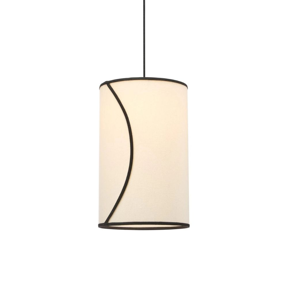 Ava taklampa Offwhite/svart 25cm