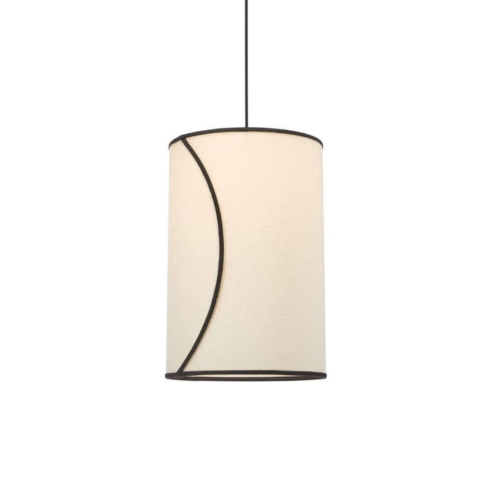 Ava taklampa Offwhite/svart 30cm