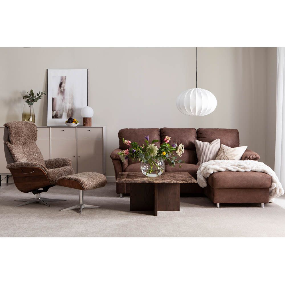Aveny 2-sitssoffa med divan