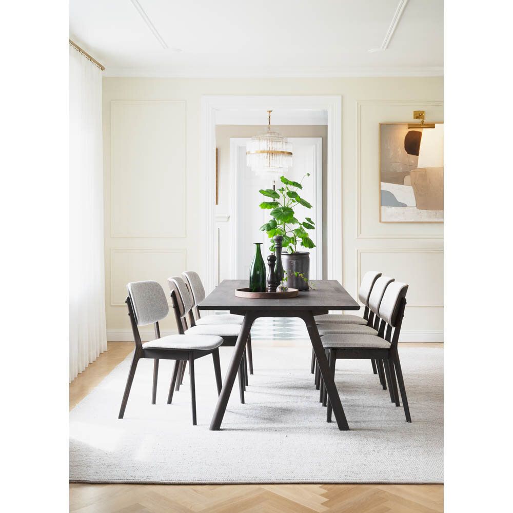 Barrett stol med ljusbeige tyg