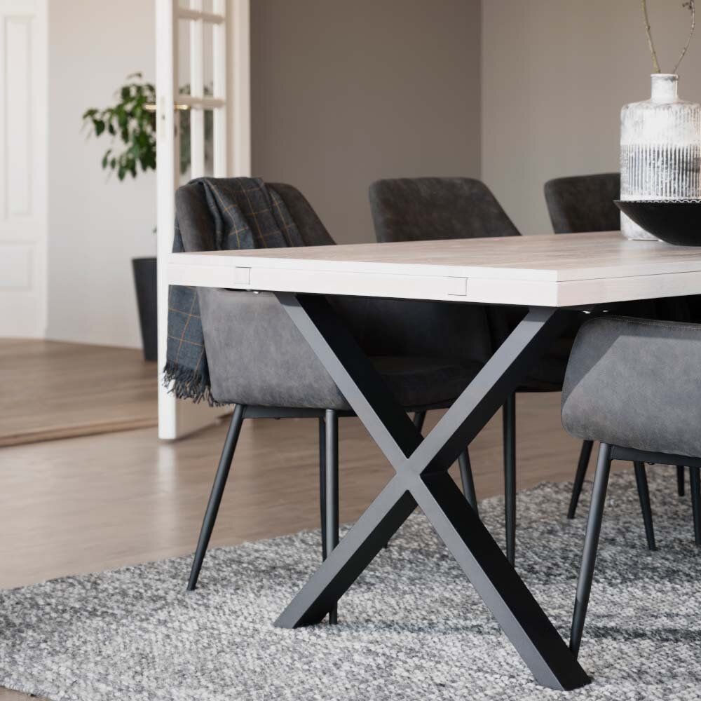 Brooklyn matbord 220 cm med X-ben