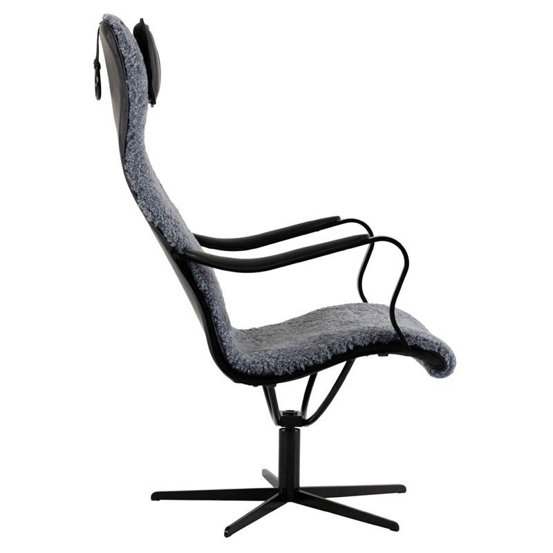 Chic fåtölj fårskinn
