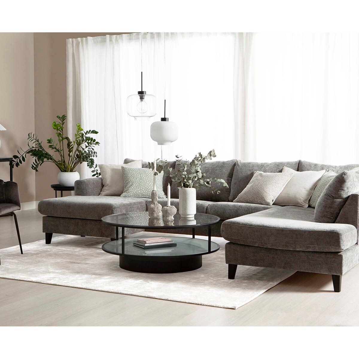 Hudson U-soffa höger