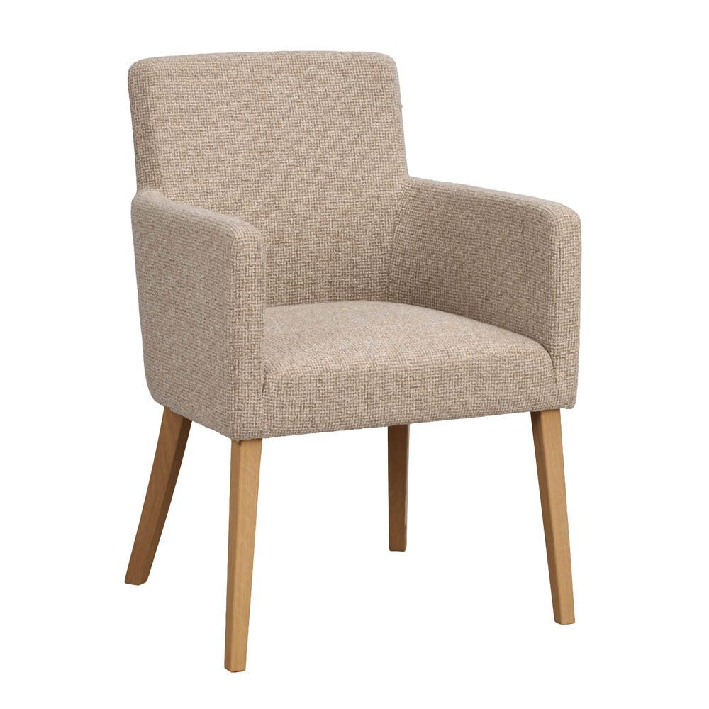 Hudson karmstol ekben - Beige