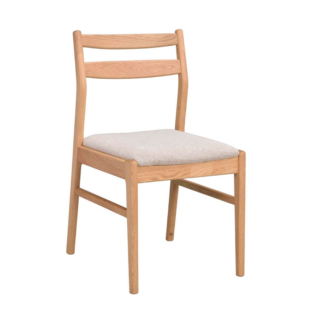 Kerwin stol med ljusbeige tyg - Ek