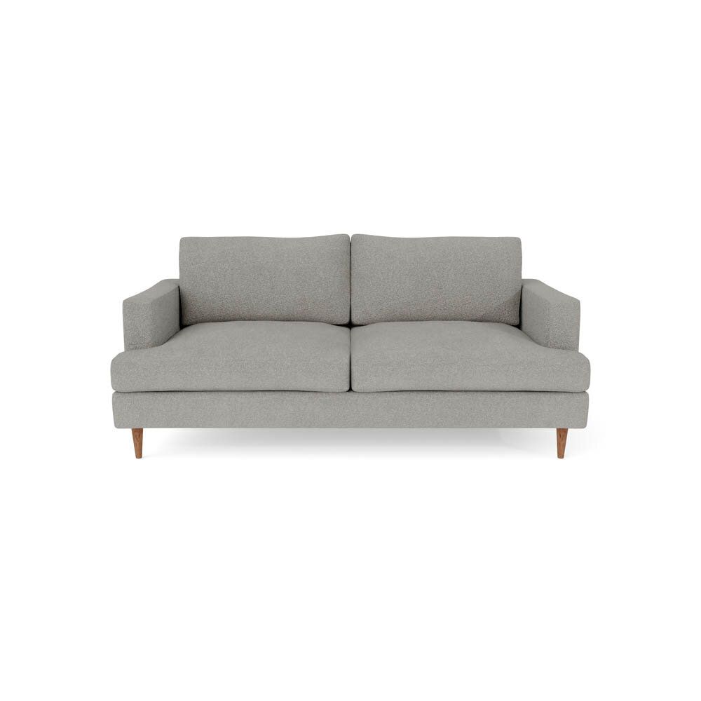 London 3-sits soffa djup med rökfärgade ekben