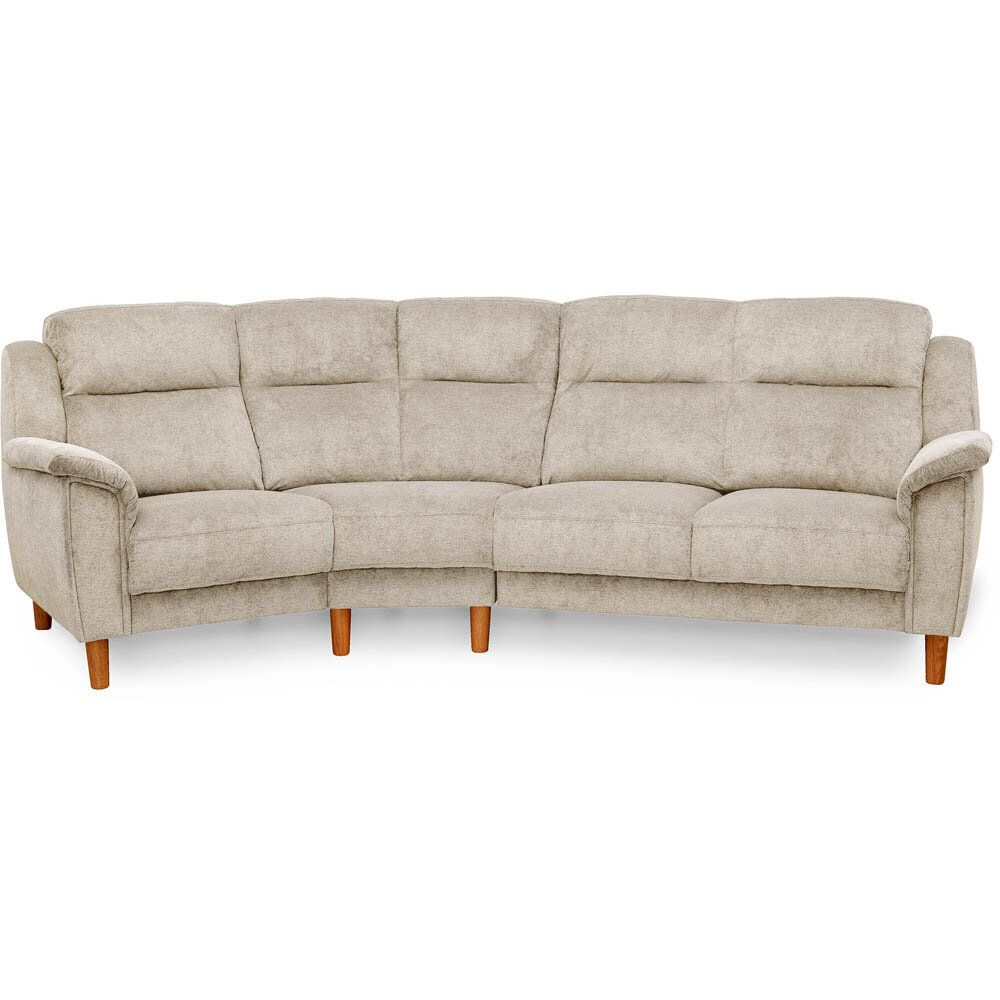 Lovisa svängd 4-sitssoffa - Beige