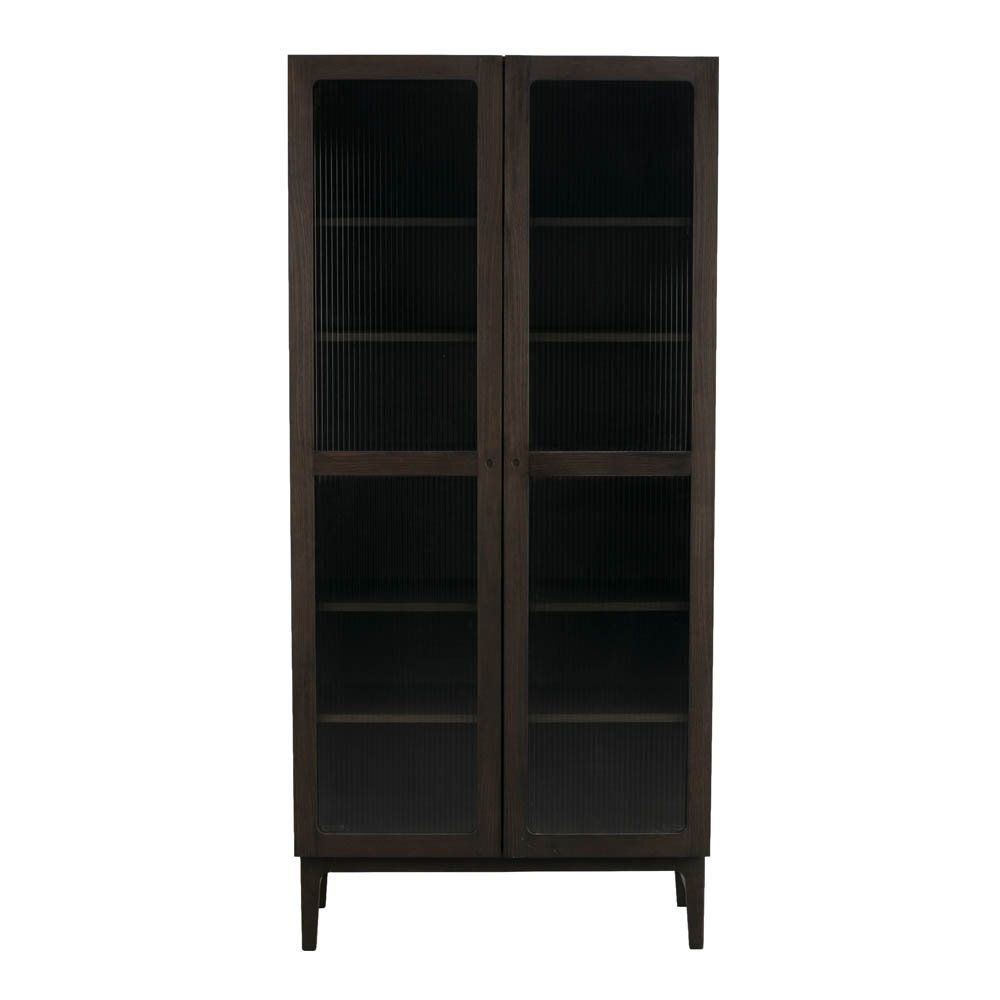 Meadowbrook vitrinskåp 203 cm - Brun