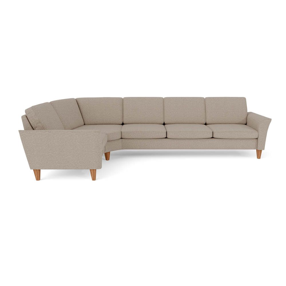 Miami 4-sits soffa svängd vänster med träben