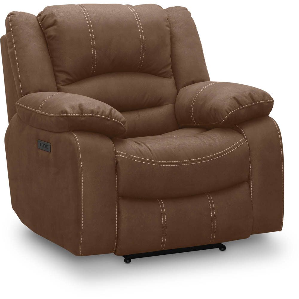 Paus fåtölj recliner el - Brun