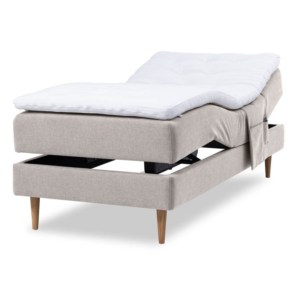 Paket: Ställbar säng Premium 105x210 Scala med bäddmadrass