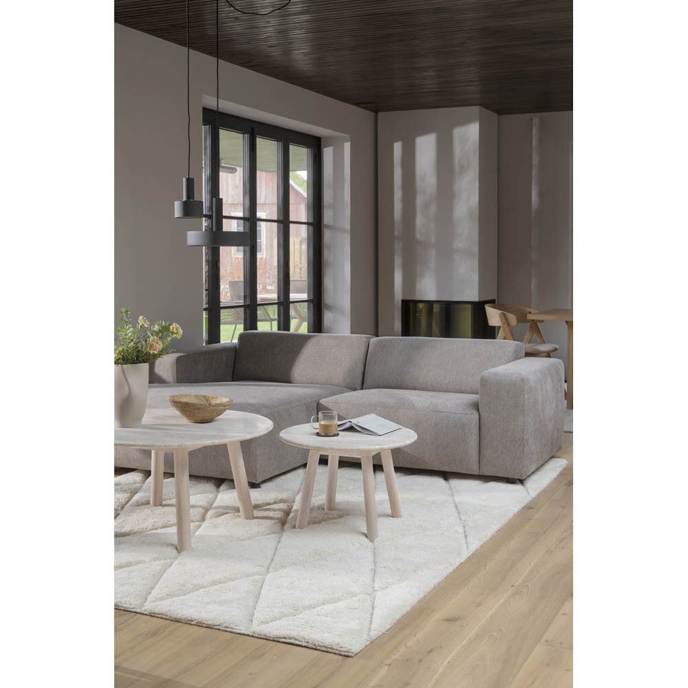 Willard 3-sitssoffa schäslong vänster beige