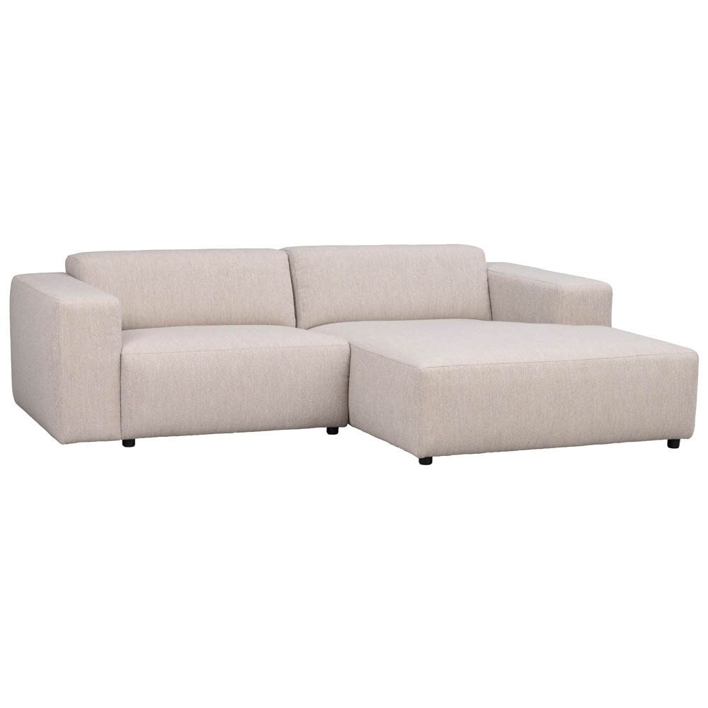 Willard 3-sitssoffa schäslong höger ljusbeige