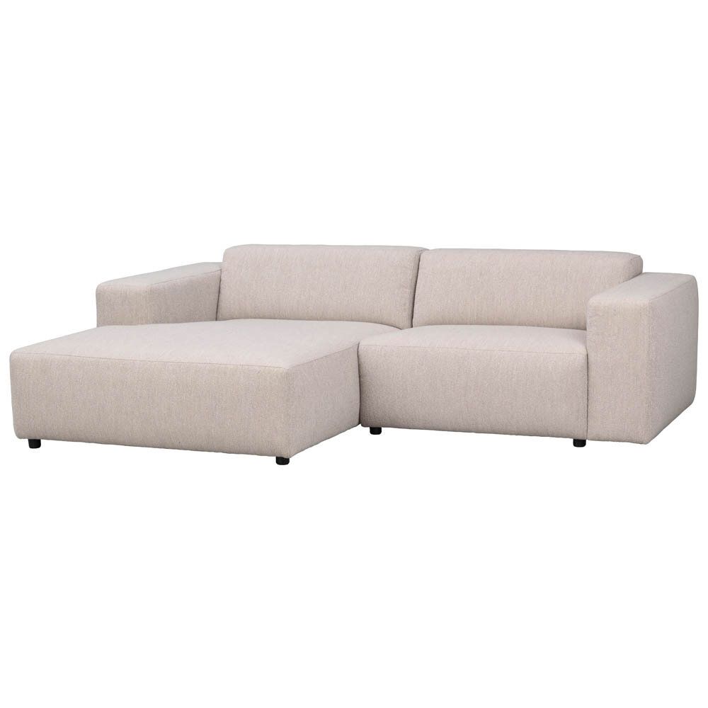 Willard 3-sitssoffa schäslong vänster ljusbeige