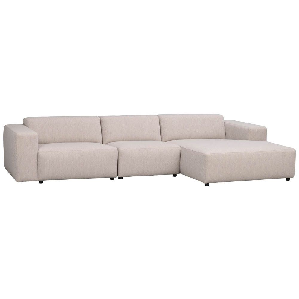 Willard 4-sitssoffa schäslong höger ljusbeige