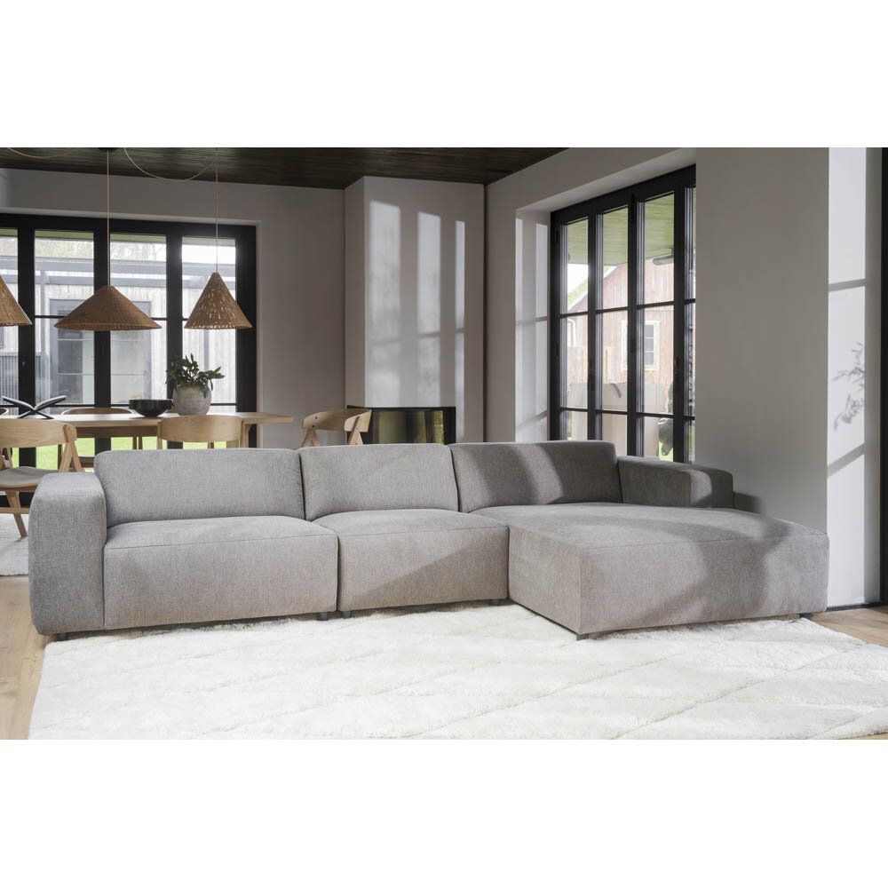 Willard 4-sitssoffa schäslong höger beige