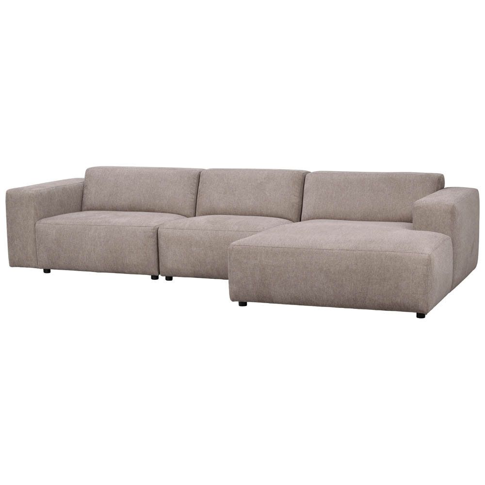 Willard 4-sitssoffa schäslong höger beige