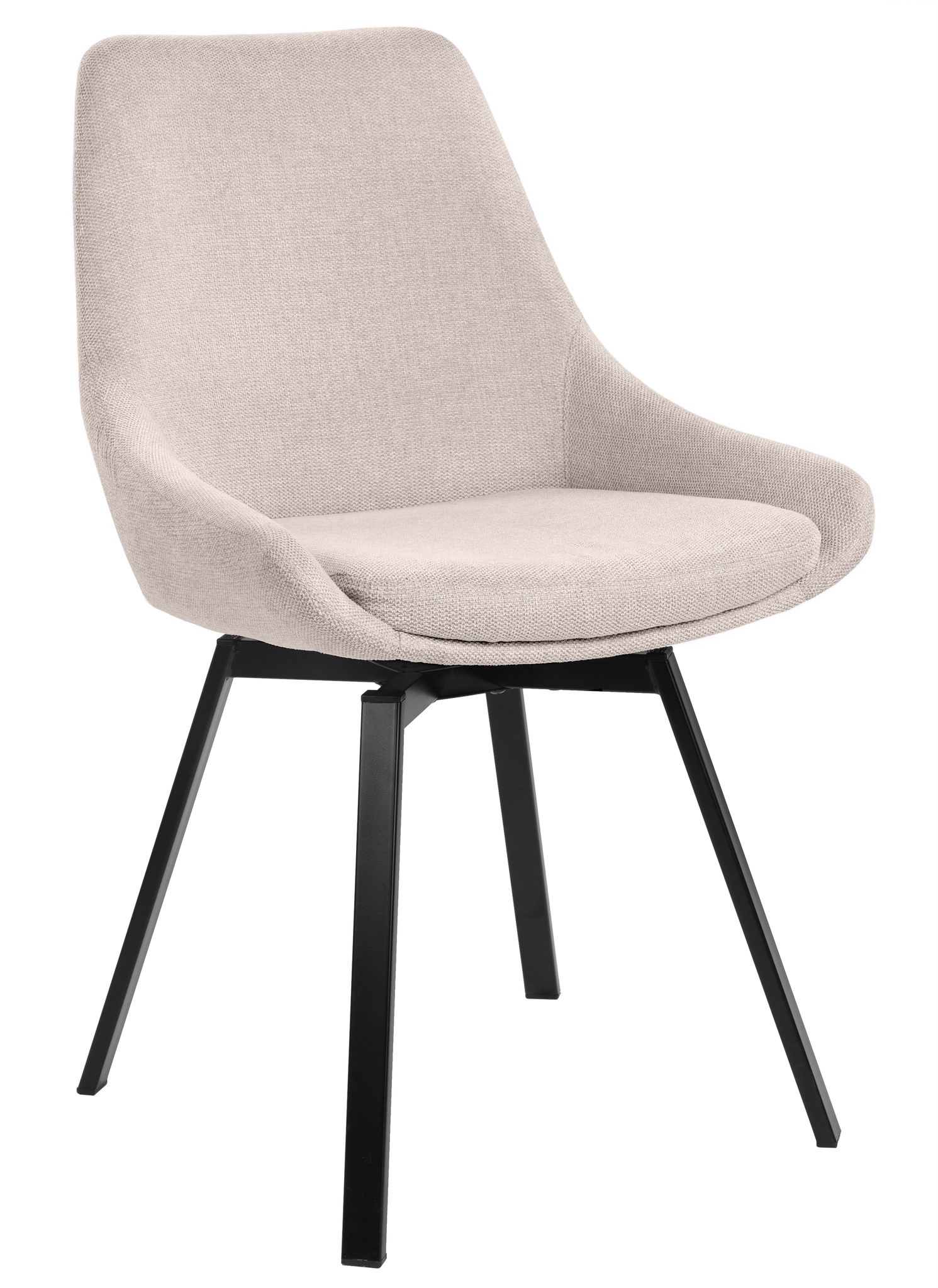 Parade stol tyg metallben snurrfunktion - Beige