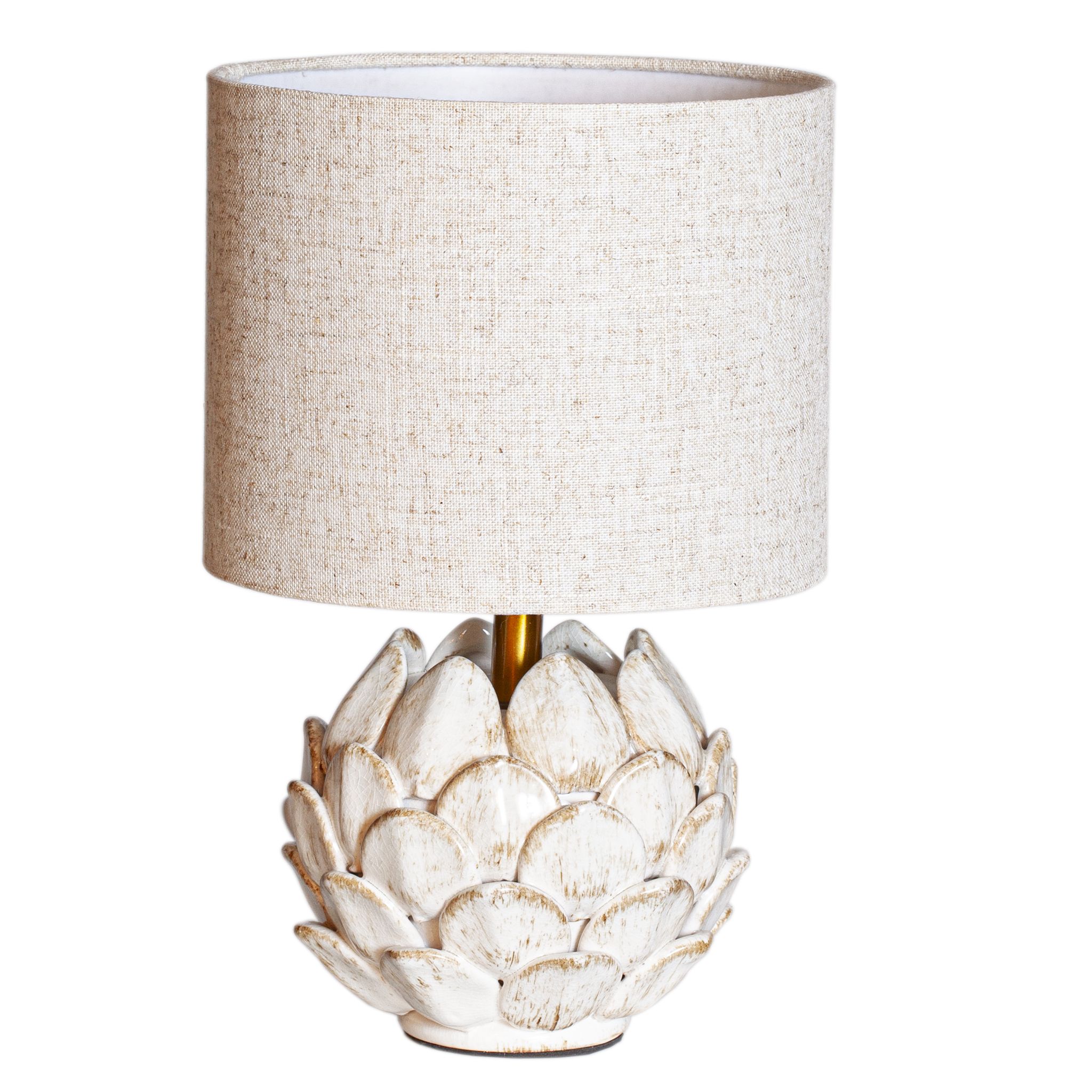 Rosanna beige bordslampa med beige skärm