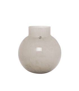 Ernst glasvas rund Beige