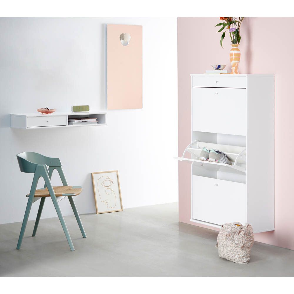 Mistral TV-bänk med låda 89 cm vit