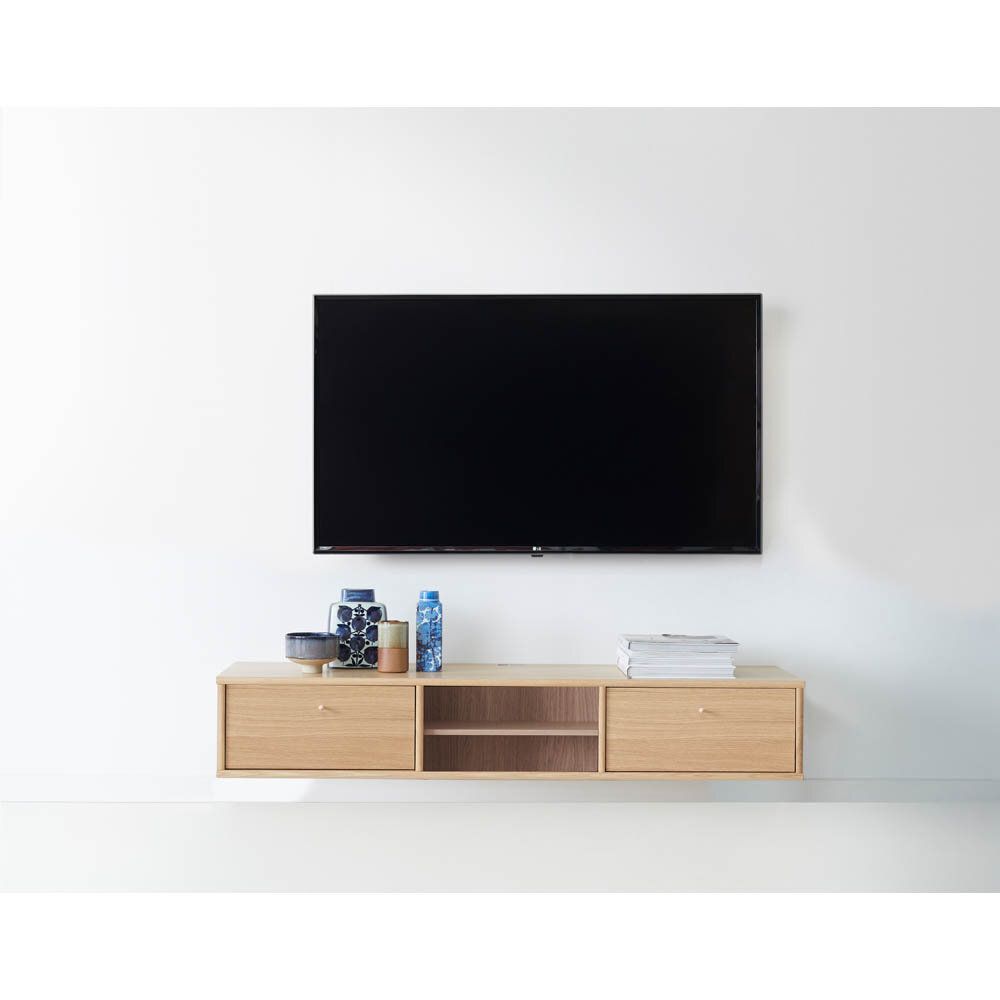 Mistral TV-bänk med träluckor 133 cm