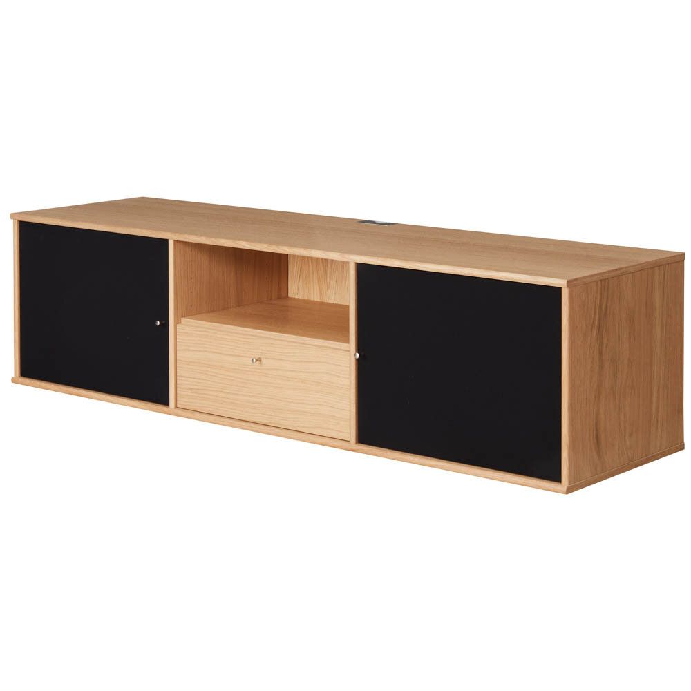 Mistral TV-bänk med tygdörrar/låda 161 cm