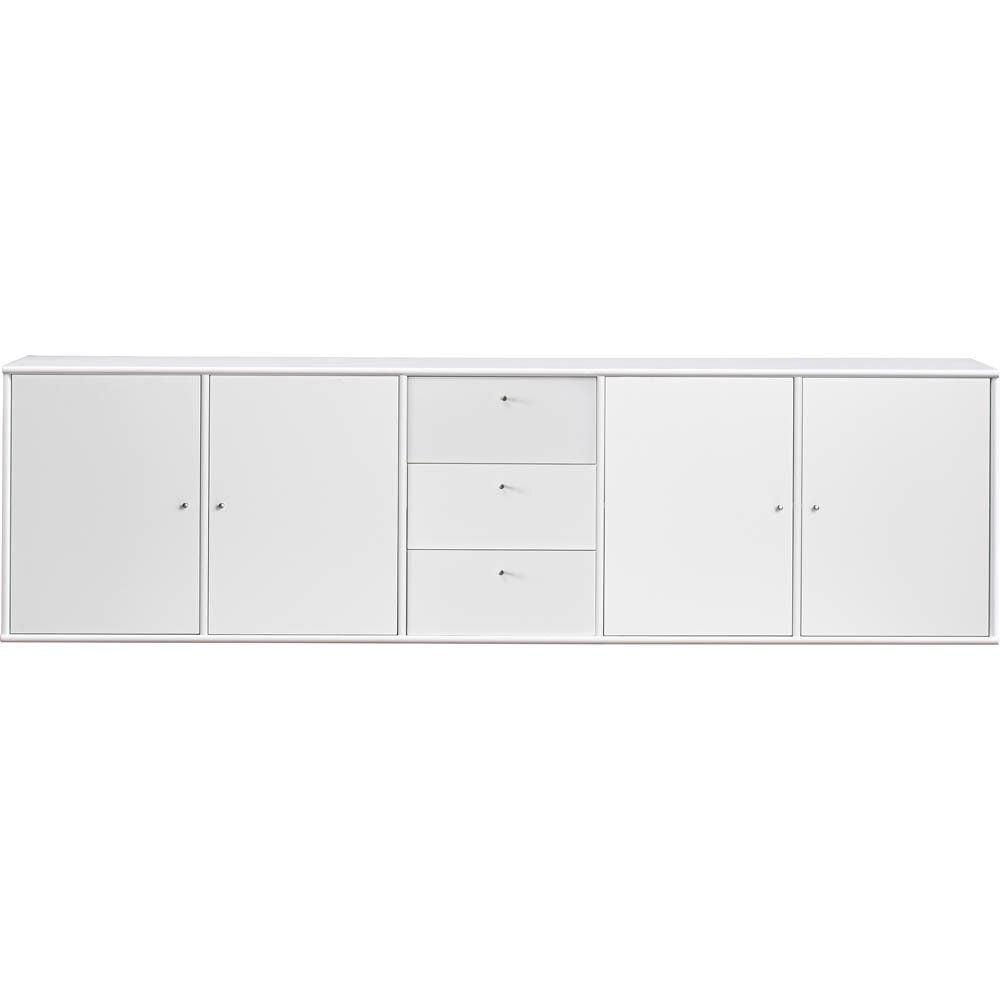 Mistral sideboard med skåp/lådor 220 cm vit
