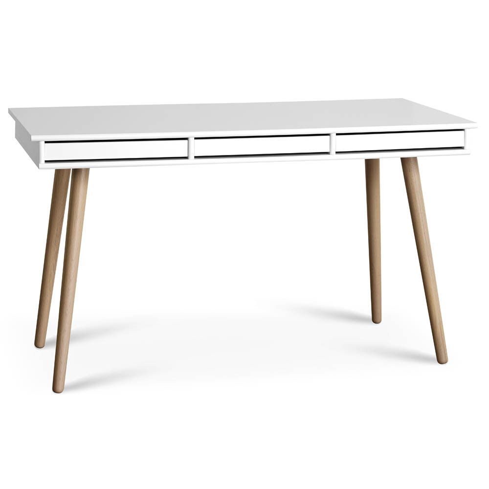 Mistral skrivbord 137 cm träben - Vit