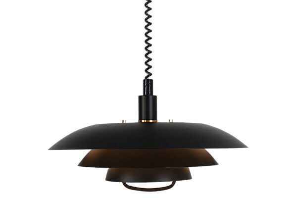 EPSILON taklampa med hiss - Svart
