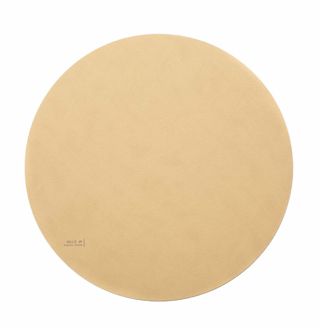 Bordstablett Rund - Beige