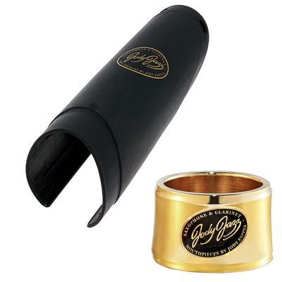 Ligatur & kapsel JodyJazz Power Ring HRB1 (Barytonsax ebonit)