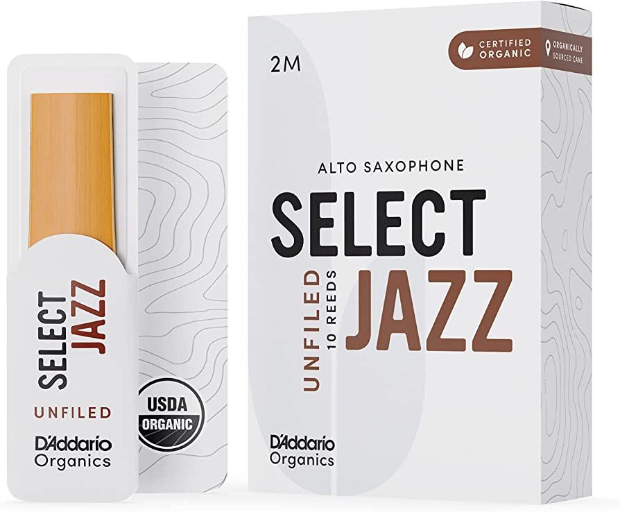 Rör D'Addario Organic Select Jazz Altsax Unfiled
