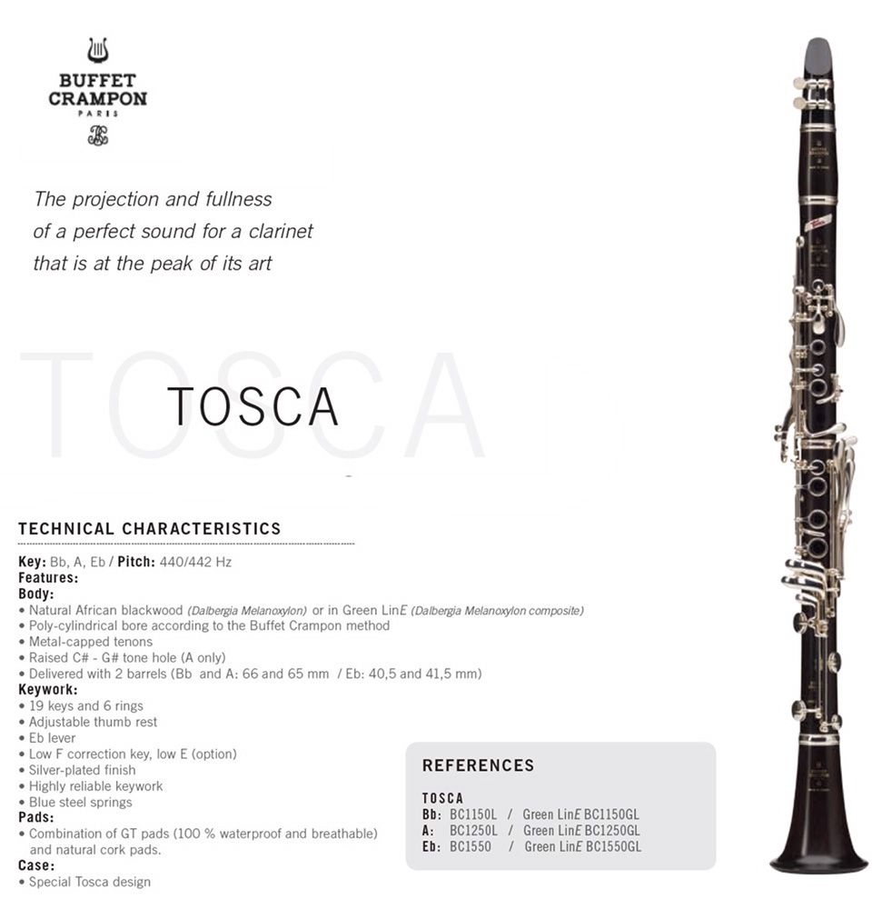 Klarinett Buffet Cr. Tosca "Green-Line"