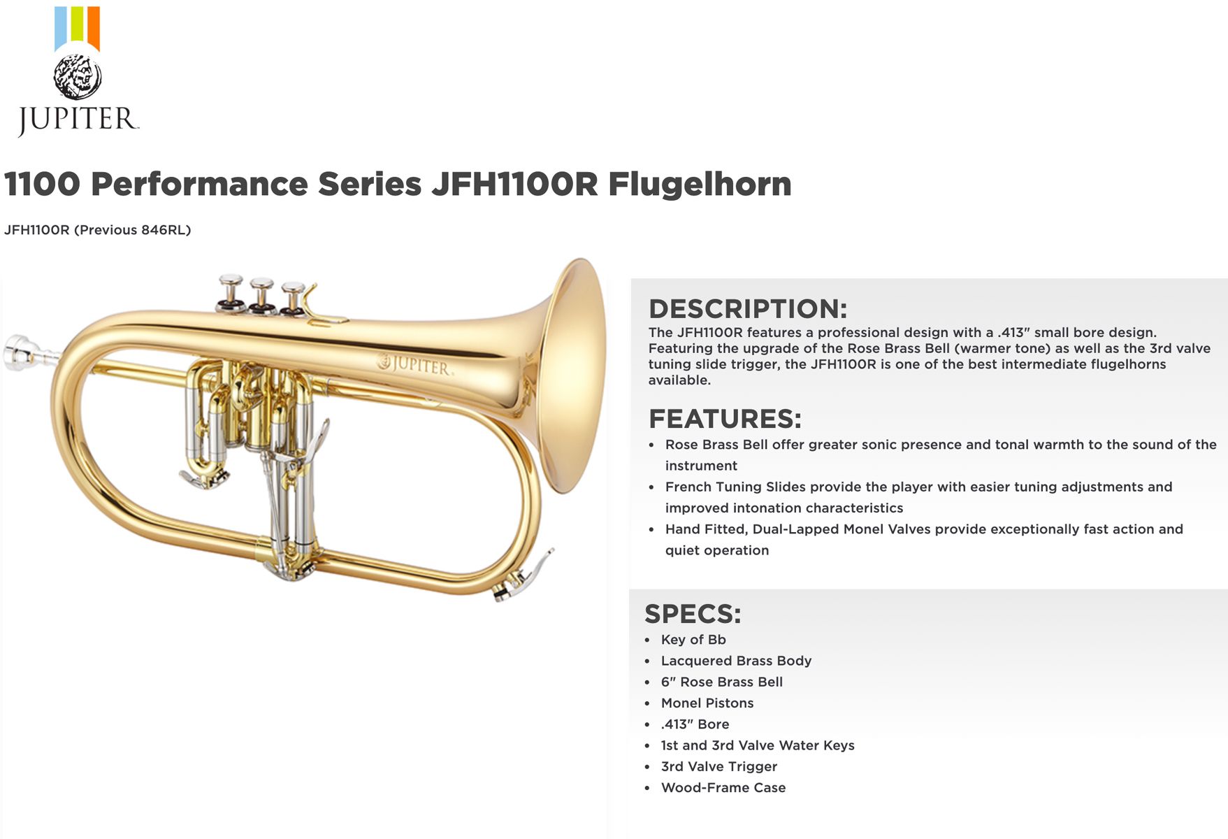 Flygelhorn Jupiter JFH-1100RQ