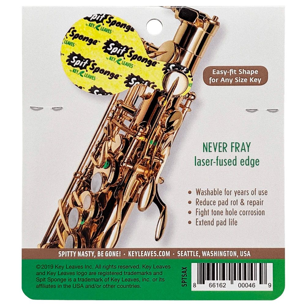 Putsvabb Key Leaves Spit Sponge Saxofon