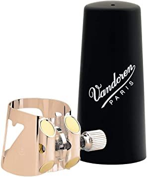 Ligatur och Kapsel Vandoren Optimum Klarinett LC01PGP, PinkGold