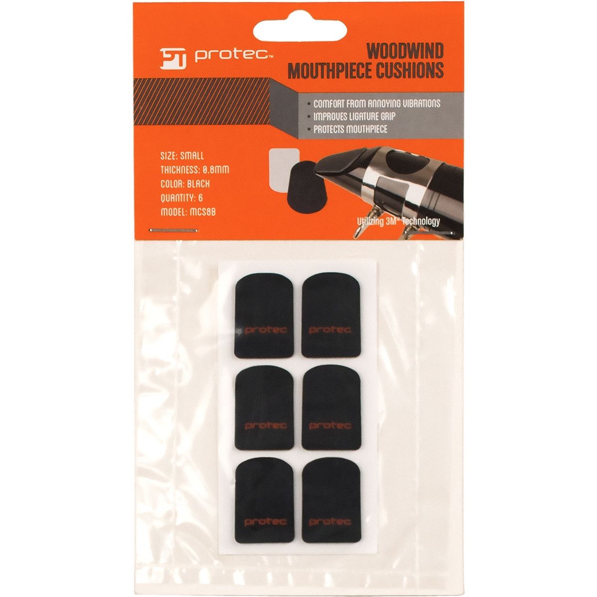 Bitskydd Protec MCS8B 0.8 mm Small Svart
