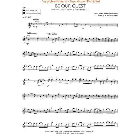 Disney solos Altsaxofon