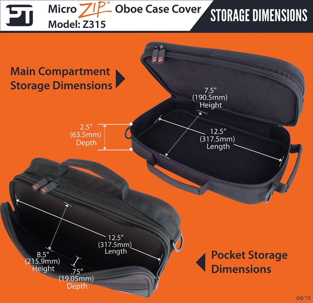 Etuiöverdrag Protec Oboe Z315, Passar BM315