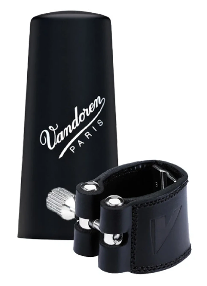 Ligatur och Kapsel Vandoren Leather Klarinett LC21P